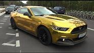 Gold Ford Mustang GT