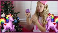 How to Make Sparkly Glitter Unicorn Holiday Ornaments