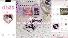 phone transformation 🌷 fairy coquette theme, wallpaper, icons, widgets, phone case
