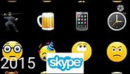 Evolution of Skype emojis😜