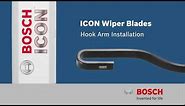 Bosch ICON: Hook Arm Wiper Blade Installation