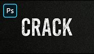 Create a Cracked TEXT EFFECT Photoshop Tutorial