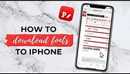 DAFONT TUTORIAL | How To Download Fonts onto iPhone 2020 (FREE Fonts!) // Download Fonts to PHONTO