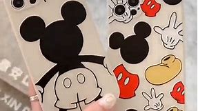 Catoon Mickey Mouse Phone Case for iPhone 11/12/13 Cover Case, Silicone TPU Anti-Drop iPhone