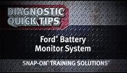 Ford® Battery Monitor System- Diagnostic Quick Tips | Snap-on Training Solutions®