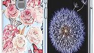OEURVQO for Galaxy S9 Plus Samsung S9 Plus Case Clear Floral Flower Pattern Soft TPU Shockproof Bumper Anti-Scratch Protective Phone Cover for Samsung Galaxy S9 Plus (Butterfly Floral)