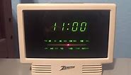 Vintage 1990s Zenith AM/FM Clock Radio ZG120W