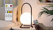 TRIROCKS Portable Cordless Lantern Table Lamp, Portable Powerful 2600mAh LED Battery Operated Table Lamps, 3-Mode Lighting Outdoor Night Lamp Lantern with Remote Control for Home Bedroom Camping