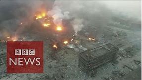 'Horror and disbelief' over Tianjin explosions - BBC News