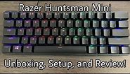 Razer Huntsman Mini - Unboxing, Setup, and Review!