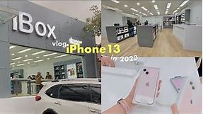 vlog: beli hp idaman, iphone13 [pink] di ibox 🛍️juli 2023 🍎