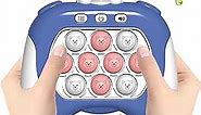 Upgraded Pop Pro Fast Push Game, Pop Fidget Light Up It Pocket Game for Kids Ages 3-12, Handheld Sensory Game Toy with 4 Modes Party Quick Push Game Fidget Toys, Gifts for Kids Boys Girls Teens (Blue)