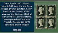 10 Most Valuable British Stamps Value - Part 1 | Great Britain Postage Stamps Value