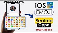 Get iOS 16 New emojis on Realme and Oppo Phone