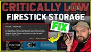 CRITICALLY LOW STORAGE FIX - Amazon Firestick ✅ (UPDATED 2022!!!!)