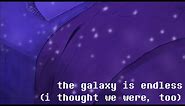 the galaxy is endless (Kuroo's Letter)- a song inspired by the ao3 fic