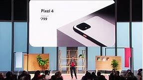 Pixel 4 full reveal at the Made By Google event