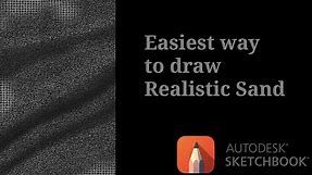 Autodesk Sketchbook Tutorial | How to draw Realistic Sand | How to draw Texture | Digital Painting