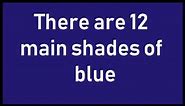 The Shades of the Blue Colour