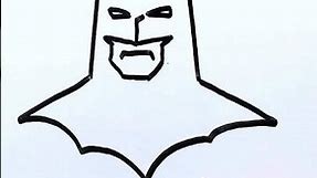 BATMAN Superhero Outline | Easy Drawing For Beginners