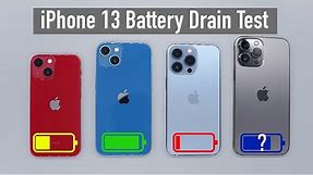 iPhone 13 (All Models): Battery Life DRAIN TEST! *Shocking Results*