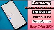 SAMSUNG A10/A10s/A20/A30/A50 Frp Bypass Without Pc | SAMSUNG Android 10 Frp Bypass 2024
