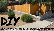 DIY How to build a privacy fence (low cost & inexpensive)