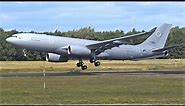 [NEW] NATO Airbus A330 MRTT Tanker CROSSwind Landing, Takeoff and Taxi at Eindhoven Airport