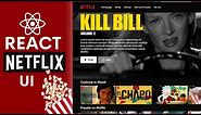 React Netflix Movie App Design Tutorial | React UI Full Course for Beginners