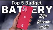 Top 5 : Budget Long Battery Life Phones 2024