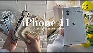 iPhone 11 unboxing📦 + shopee cases haul☁️ (aesthetic & asmr) | angela charmaine