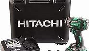 Hitachi WH18DBDL2 18V Pro Brushless Cordless Lithium Ion Triple Hammer Impact Driver Kit, 4 Speed Settings, 1,832 in/lbs Torque, Fast Charger w/USB Port, IP 56 Rated,2-3.0 Ah Compact Batteries