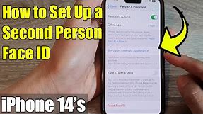 iPhone 14's/14 Pro Max: How to Set Up a Second Person Face ID