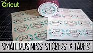 Quick & Easy Stickers Labels for your business & packaging | Step-by-Step Design in Cricut Beginners