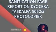 Kyocera TaskAlfa 5052ci | Perform Print Data Sanitization Report #kyocerataskalfa5052ci #guide
