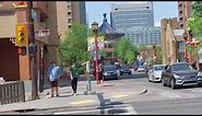 Calgary: "Chinatown Downtown" "5th Ave to Center St. Bridge" Calgary Alberta Canada - May 2023