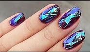 Shattered glass nail tutorial