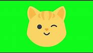 😺 CUTE CAT OVERLAY😻 Animated Emoji GREEN SCREEN effects 😸