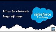 How to change logo of app in salesforce #logochange