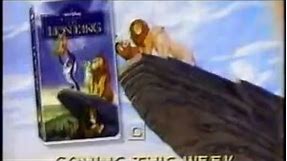 The Lion King vhs commercial 1995