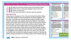 KS1 Wh Questions Reading Comprehension Worksheets Pack 1