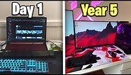 5 Year Gaming Setup Progression…