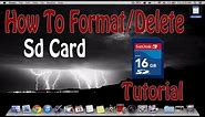 How To Erase SD Card On Mac Computer | Tutorial Format/Delete | Macbook Pro Air Mini iMac Pro