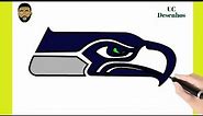 How To Draw seattle seahawks logo - Como desenhar o logotipo do Seattle Seahawks