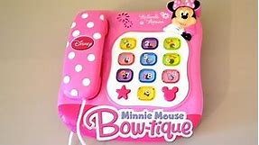 Minnie Mouse Talking Phone Disney Junior Minnie Mouse Bowtique Preschool learning Toys