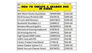 How to create a search box in excel #excel #exceltips #exceltricks #excelhacks #accounting #finance #corporate #reels #workhacks #tutorial #wfh #workfromhome #spreadsheet #learnexcel #microsoftambassador #exceltutorial #search #searching #searchbox #developer #advancedexcel | W3Buddy