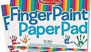 Melissa & Doug Finger Paint Paper Pad (12 x 18 inches) - 50 Sheets, 2-Pack - FSC Certified