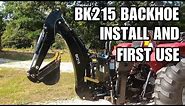 BK215 backhoe from Titan Attachments on my Mahindra - Review and first use.