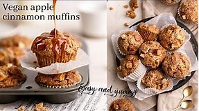 Easy vegan apple cinnamon muffin recipe | The Chestnut Bakery
