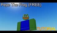 How To Make Pepe The Frog in ROBLOX for free *outdated*